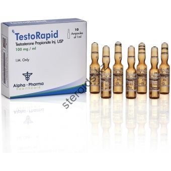 TestoRapid (Тестостерон пропионат) Alpha Pharma 10 ампул по 1мл (1амп 100 мг) - Семей